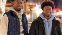 Photo of two teenage brothers